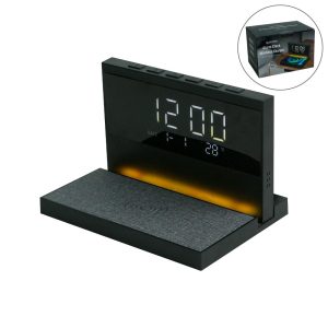 Dorniel Alarm Clock, 15W Wireless Charger and Night Light